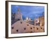 Chimneys and Rooftop, Casa Mila, La Pedrera in the Evening, Barcelona, Catalonia, Spain, Europe-Martin Child-Framed Photographic Print