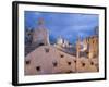 Chimneys and Rooftop, Casa Mila, La Pedrera in the Evening, Barcelona, Catalonia, Spain, Europe-Martin Child-Framed Photographic Print