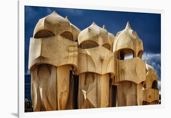 Chimneys Of La Pedrera-George Oze-Framed Photographic Print