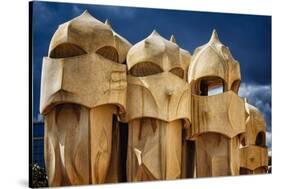 Chimneys Of La Pedrera-George Oze-Stretched Canvas