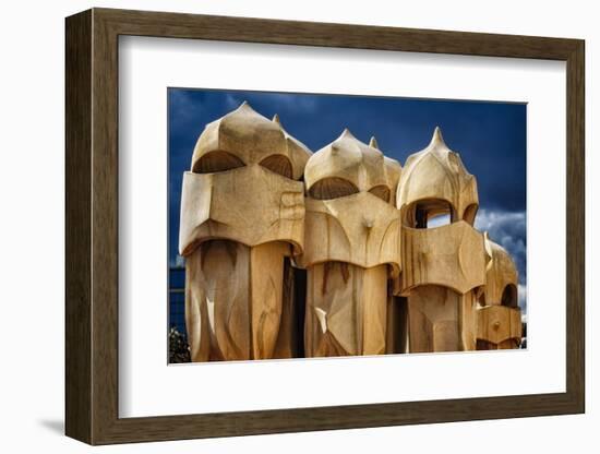Chimneys Of La Pedrera-George Oze-Framed Photographic Print