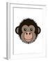 Chimp - Animaru Cartoon Animal Print-Animaru-Framed Giclee Print