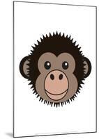 Chimp - Animaru Cartoon Animal Print-Animaru-Mounted Giclee Print