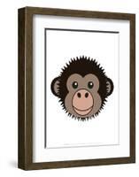 Chimp - Animaru Cartoon Animal Print-Animaru-Framed Giclee Print