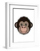 Chimp - Animaru Cartoon Animal Print-Animaru-Framed Giclee Print