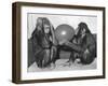 Chimpanzee Inflates a Balloon-null-Framed Photographic Print