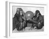 Chimpanzee Inflates a Balloon-null-Framed Photographic Print