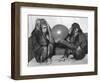 Chimpanzee Inflates a Balloon-null-Framed Photographic Print