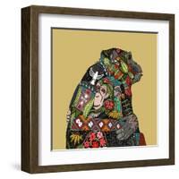 Chimpanzee Love Biscuit-Sharon Turner-Framed Art Print