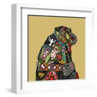 Chimpanzee Love Biscuit-Sharon Turner-Framed Art Print