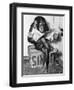 Chimpanzee Reading Newspaper-Bettmann-Framed Premium Photographic Print