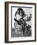 Chimpanzee Reading Newspaper-Bettmann-Framed Photographic Print