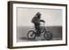 Chimpanzee Titine Riding a Bicycle at the Zoo in Berlin-null-Framed Giclee Print