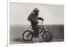 Chimpanzee Titine Riding a Bicycle at the Zoo in Berlin-null-Framed Giclee Print