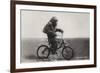 Chimpanzee Titine Riding a Bicycle at the Zoo in Berlin-null-Framed Giclee Print