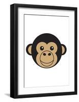 Chimpanzee-null-Framed Art Print