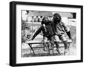 Chimpanzees Embracing-null-Framed Photographic Print