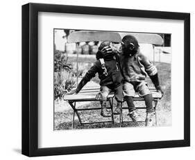 Chimpanzees Embracing-null-Framed Photographic Print