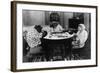 Chimpanzees Play Mahjong-null-Framed Photographic Print