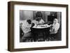 Chimpanzees Play Mahjong-null-Framed Photographic Print