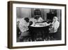 Chimpanzees Play Mahjong-null-Framed Photographic Print