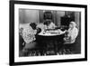 Chimpanzees Play Mahjong-null-Framed Photographic Print