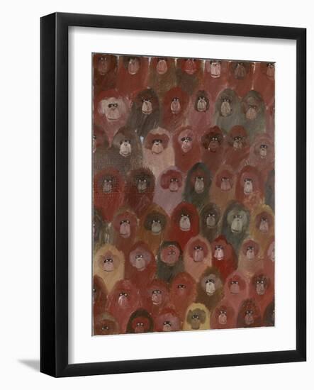 Chimps, 2016-Holly Frean-Framed Giclee Print