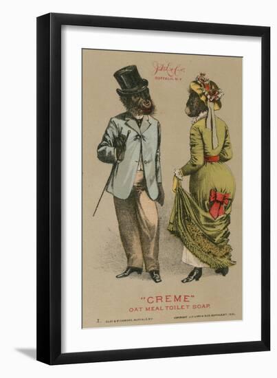 Chimps in Fashionable Clothing-null-Framed Premium Giclee Print