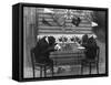 Chimps' Tea Party-null-Framed Stretched Canvas