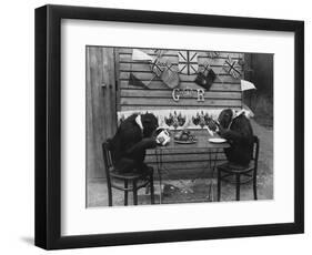 Chimps' Tea Party-null-Framed Photographic Print