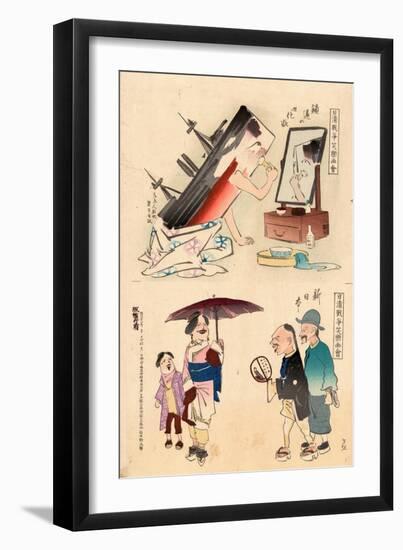 Chin'En No Kesho - Shin Nippon-Kobayashi Kiyochika-Framed Giclee Print