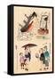 Chin'En No Kesho - Shin Nippon-Kobayashi Kiyochika-Framed Stretched Canvas