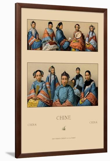 Chin Manchu Women-Racinet-Framed Art Print