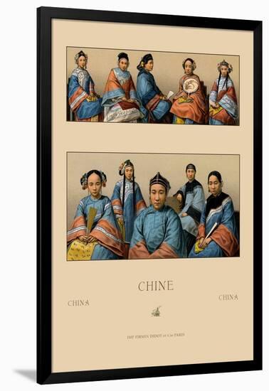 Chin Manchu Women-Racinet-Framed Art Print