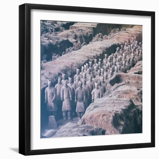 China 10MKm2 Collection - Army of Terracotta Warriors - Shaanxi Province-Philippe Hugonnard-Framed Premium Photographic Print