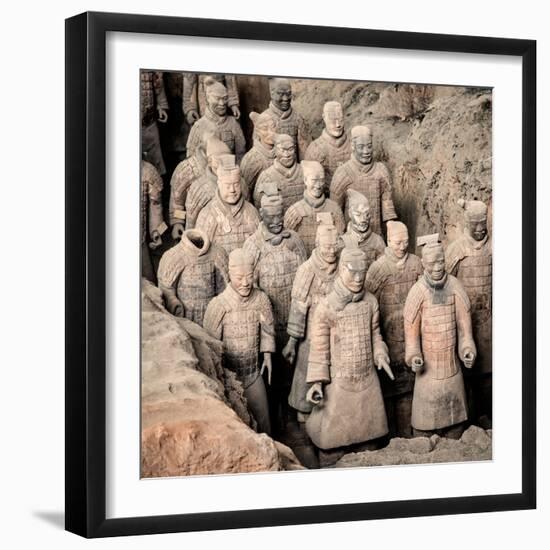 China 10MKm2 Collection - Army of Terracotta Warriors - Shaanxi Province-Philippe Hugonnard-Framed Photographic Print