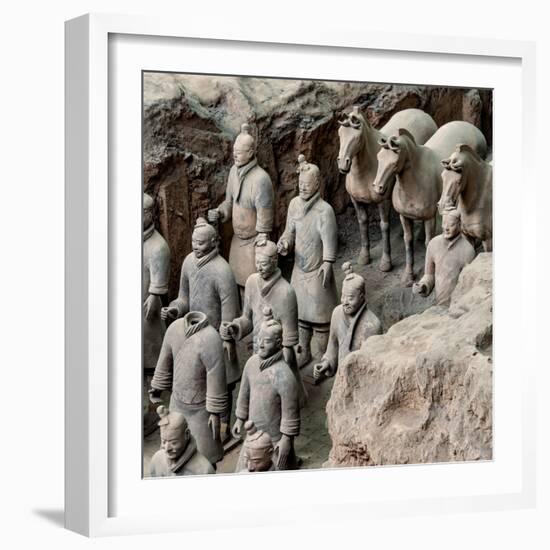 China 10MKm2 Collection - Army of Terracotta Warriors - Shaanxi Province-Philippe Hugonnard-Framed Photographic Print