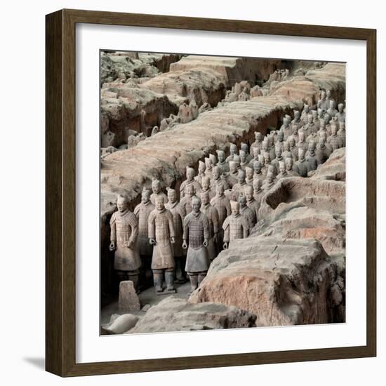 China 10MKm2 Collection - Army of Terracotta Warriors - Shaanxi Province-Philippe Hugonnard-Framed Photographic Print