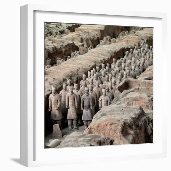 China 10MKm2 Collection - Army of Terracotta Warriors - Shaanxi Province-Philippe Hugonnard-Framed Photographic Print