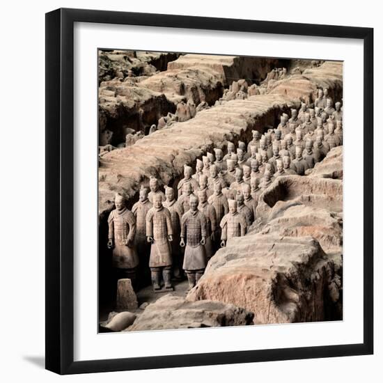 China 10MKm2 Collection - Army of Terracotta Warriors - Shaanxi Province-Philippe Hugonnard-Framed Photographic Print