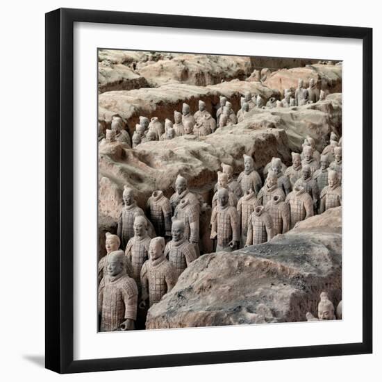 China 10MKm2 Collection - Army of Terracotta Warriors - Shaanxi Province-Philippe Hugonnard-Framed Photographic Print