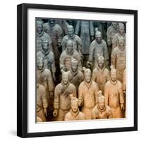 China 10MKm2 Collection - Army of Terracotta Warriors - Shaanxi Province-Philippe Hugonnard-Framed Premium Photographic Print