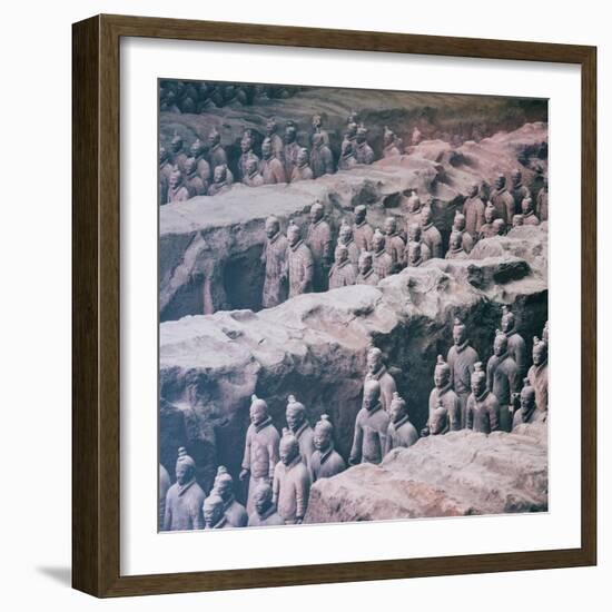 China 10MKm2 Collection - Army of Terracotta Warriors - Shaanxi Province-Philippe Hugonnard-Framed Photographic Print