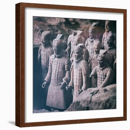 China 10MKm2 Collection - Army of Terracotta Warriors - Shaanxi Province-Philippe Hugonnard-Framed Photographic Print