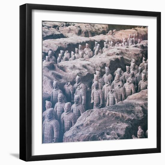 China 10MKm2 Collection - Army of Terracotta Warriors - Shaanxi Province-Philippe Hugonnard-Framed Photographic Print