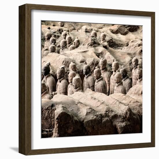 China 10MKm2 Collection - Army of Terracotta Warriors - Shaanxi Province-Philippe Hugonnard-Framed Photographic Print