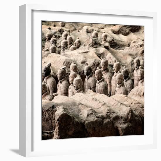 China 10MKm2 Collection - Army of Terracotta Warriors - Shaanxi Province-Philippe Hugonnard-Framed Photographic Print