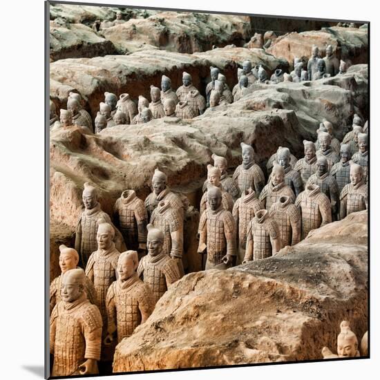 China 10MKm2 Collection - Army of Terracotta Warriors - Shaanxi Province-Philippe Hugonnard-Mounted Photographic Print