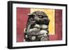 China 10MKm2 Collection - Asian Sculpture of a Stone Lion-Philippe Hugonnard-Framed Photographic Print