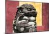 China 10MKm2 Collection - Asian Sculpture of a Stone Lion-Philippe Hugonnard-Mounted Photographic Print